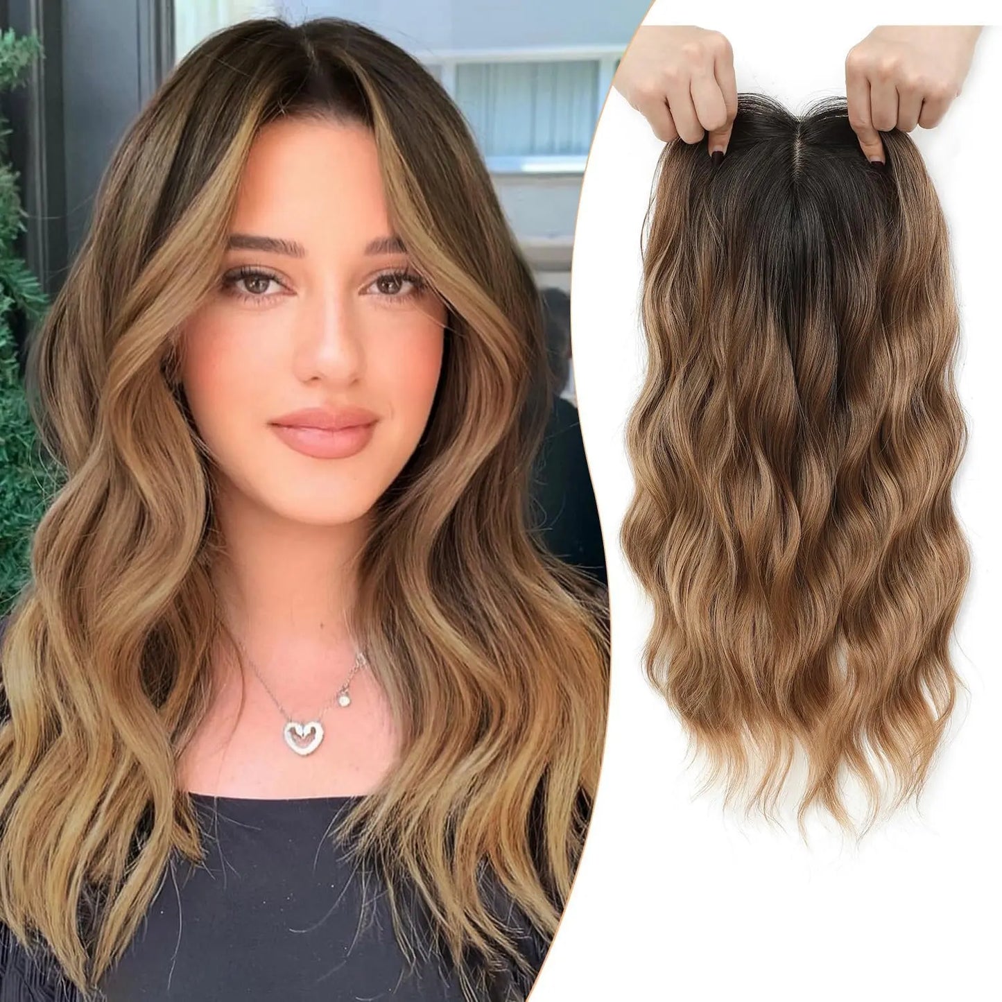 Balmo 16 Inch Curly Hair Topper